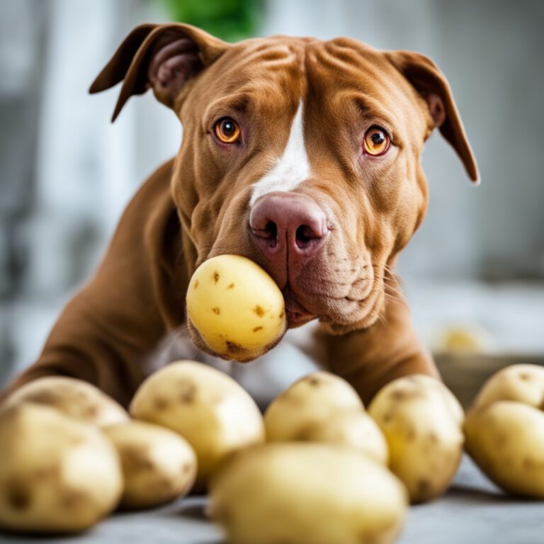 Can Dogs Eat Sweet Potatoes: red nose pitbull